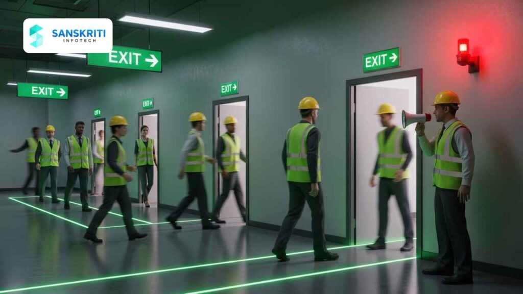 Emergency Evacuation Animation