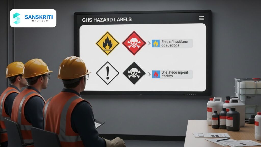Animated Chemical Hazard Labels