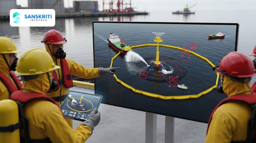 Oil Spill Response Animation