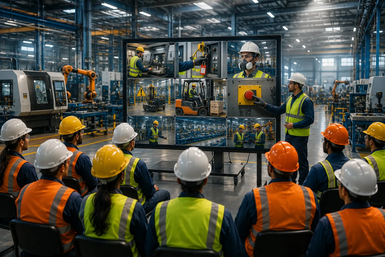 3D safety video for manufacturing company training and hazard awareness