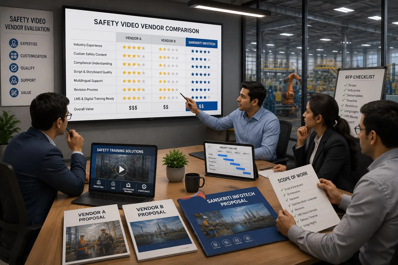 Guide to selecting the right safety video vendor for your company