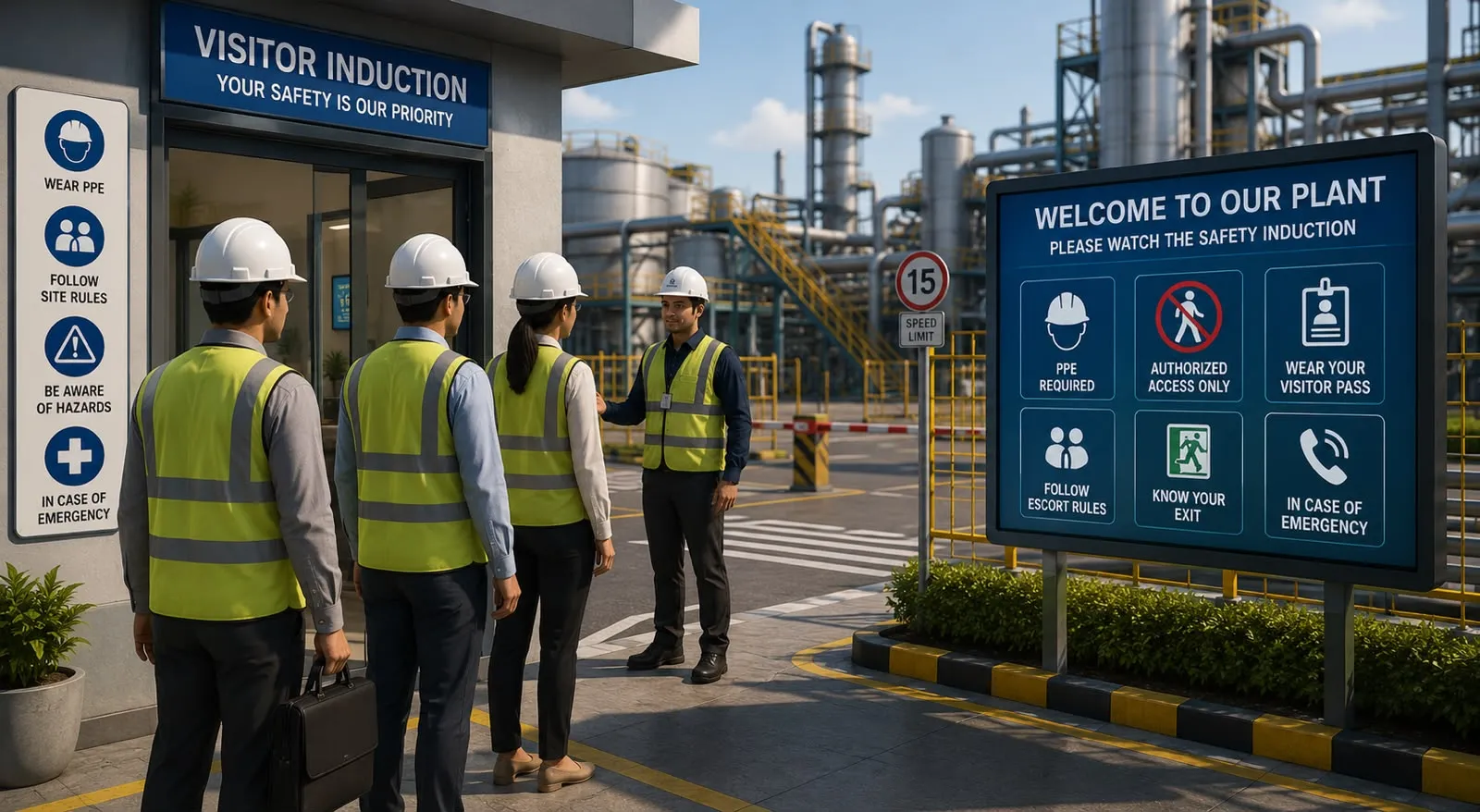 Visitor Safety Animation for Industrial Plants