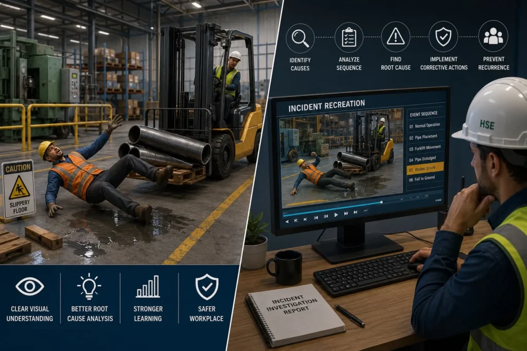 Incident Recreation Animation for Workplace Accidents
