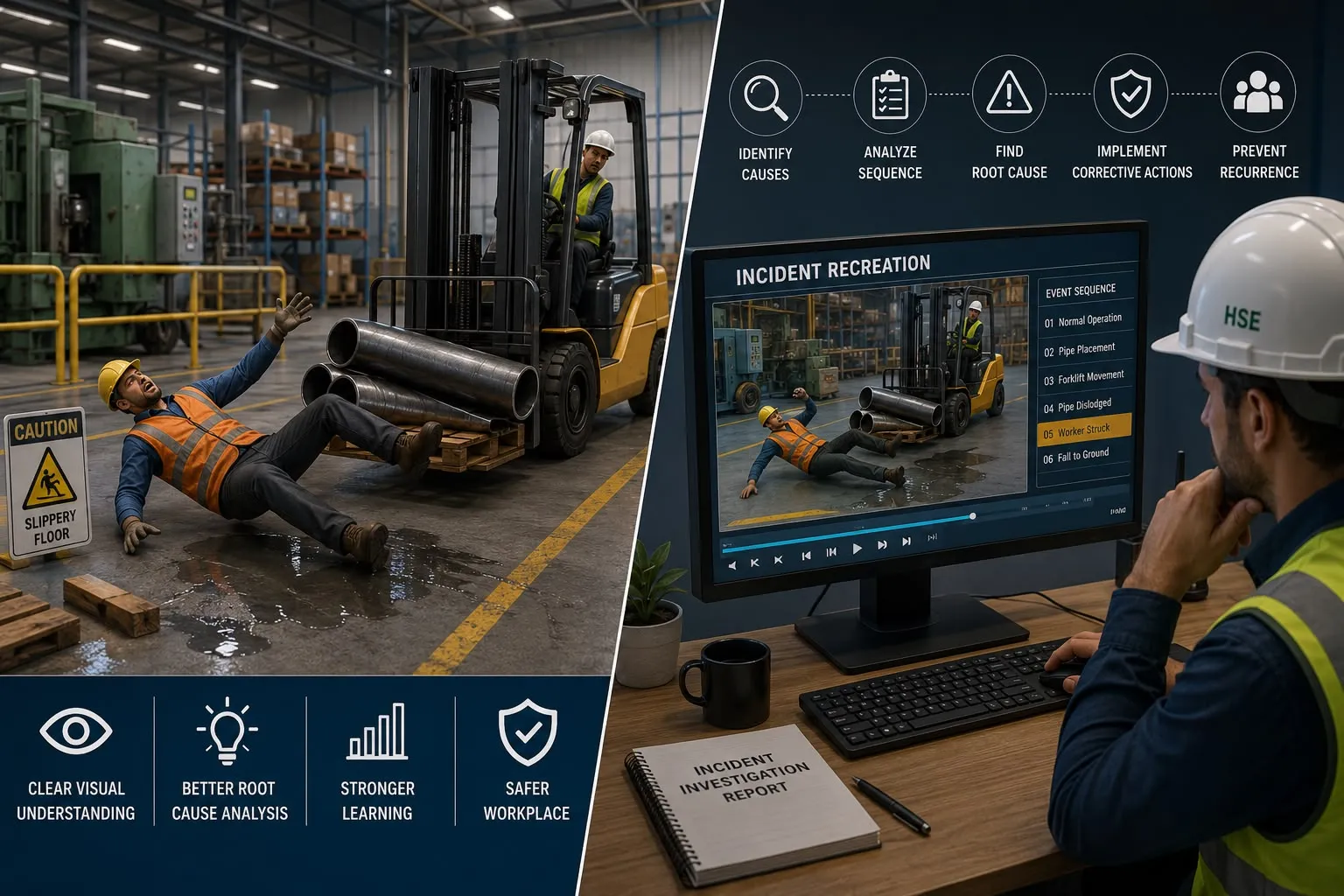 Incident Recreation Animation for Workplace Accidents
