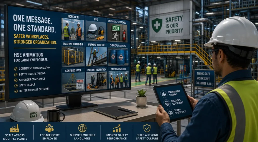 HSE Animation Company creating industrial safety videos for large enterprises