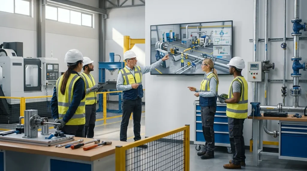 3D engineering process animations and immersive digital workplace safety training videos