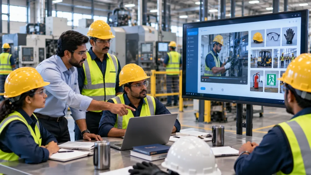 Safety Video Learning Management System with safety videos and 3D safety animations by Sanskriti Infotech